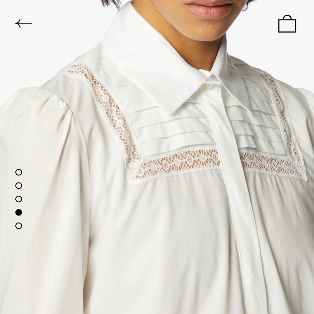 Weekend Max Mara Limone Puff-Shoulder Cotton Shirt